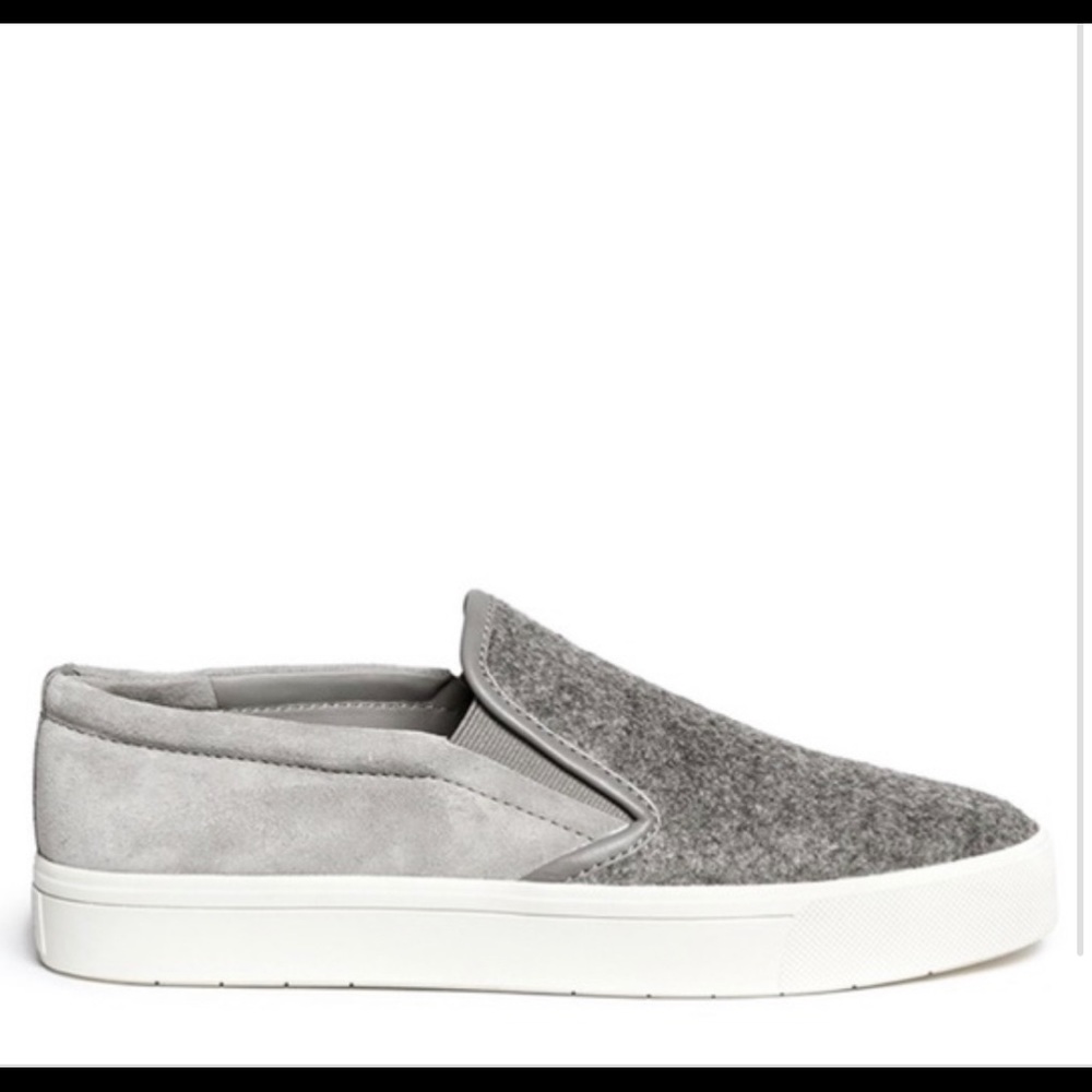 Vince. Banler Suede felt Slip On Sneakers